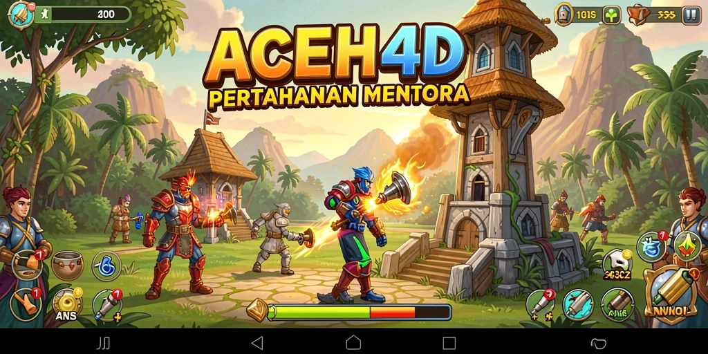 Tampilan taktis dan menegangkan dari gameplay ACEH4D.