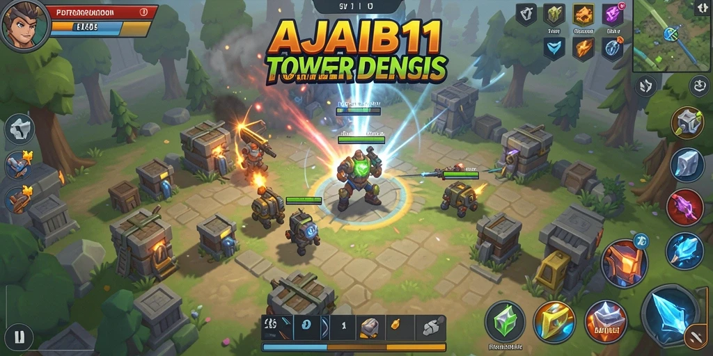 Gameplay seru dan menegangkan dari AJAIB11 sebagai Tower Defense.