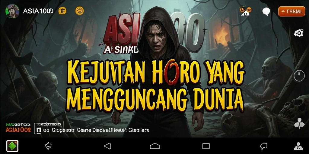 Gameplay menegangkan di ASIA100 dengan suasana horor.