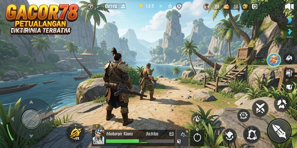 Tampilan gameplay GACOR78 yang menarik di dunia terbuka.