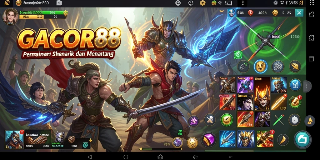 Tampilan menarik dari gameplay GACOR88 yang memikat.