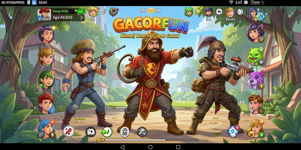 Screenshot GACORFUN menampilkan gameplay yang seru dan interaktif.