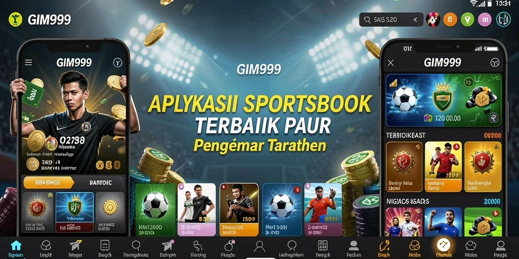 Tampilan utama GIM999 menampilkan pilihan taruhan olahraga secara langsung.