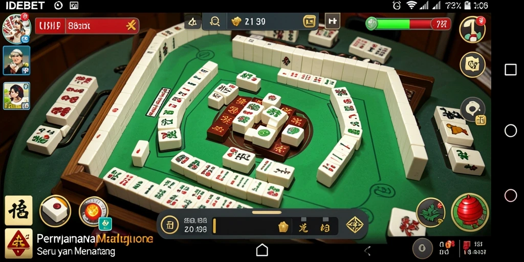 Gameplay Mahjong menantang dengan grafis yang menawan.
