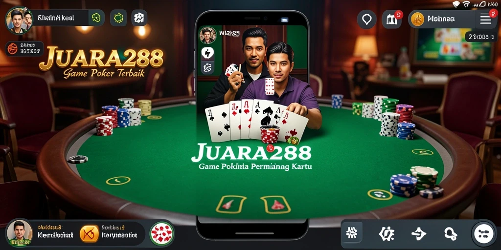 Tampilan screenshot JUARA288 yang menampilkan aksi seru permainan Poker.