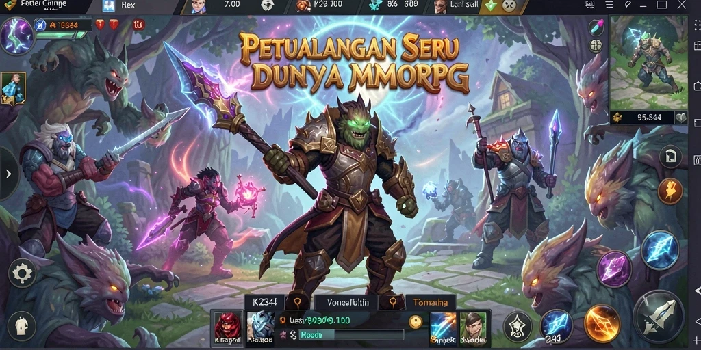 Tampilan menarik dari gameplay K234 dalam dunia MMORPG.