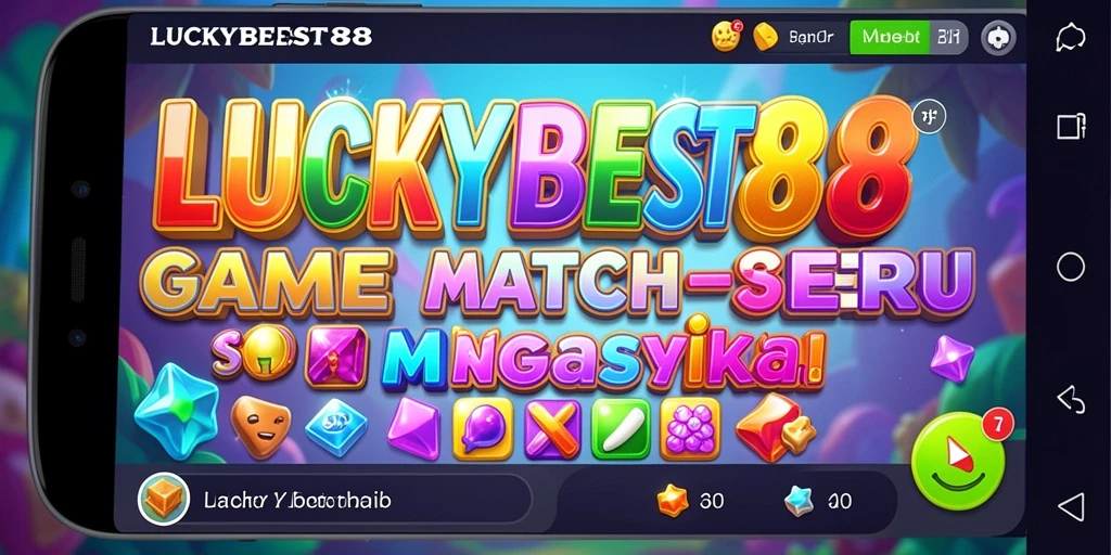 Tampilan gameplay menarik dari LUCKYBEST88 di level match-3.