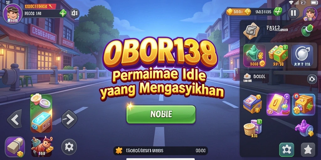Tangkapan layar gameplay OBOR138 menampilkan momen santai dan mengasyikkan.