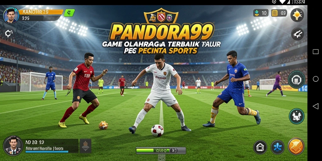 Tampilan gameplay seru di PANDORA99 dengan aksi olahraga yang menegangkan.