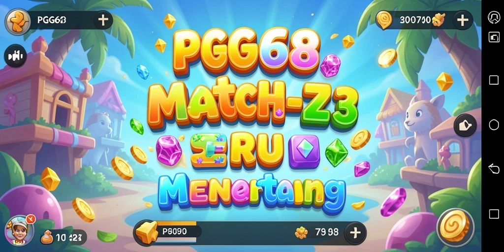 Gameplay PGG68 yang seru dalam kategori Match-3.