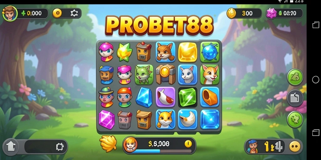 Tampilan gameplay seru dan penuh warna dari PROBET88.