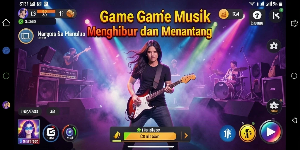 Tampilan gameplay S13 menampilkan pemain yang sangat fokus pada permainan musik.
