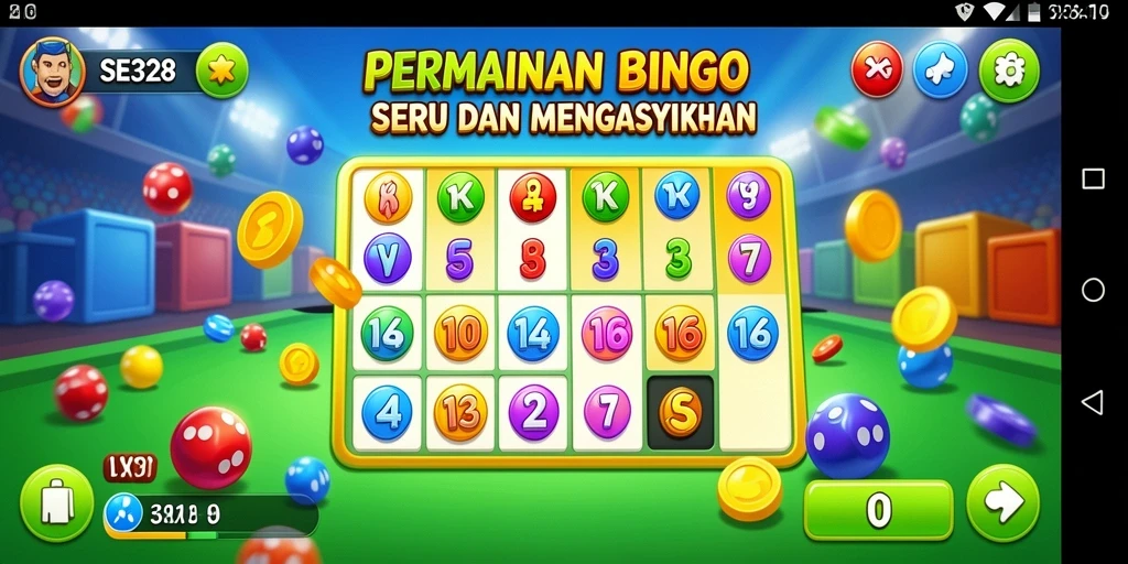 Tampilan gameplay seru dengan suasana Bingo yang menyenangkan.