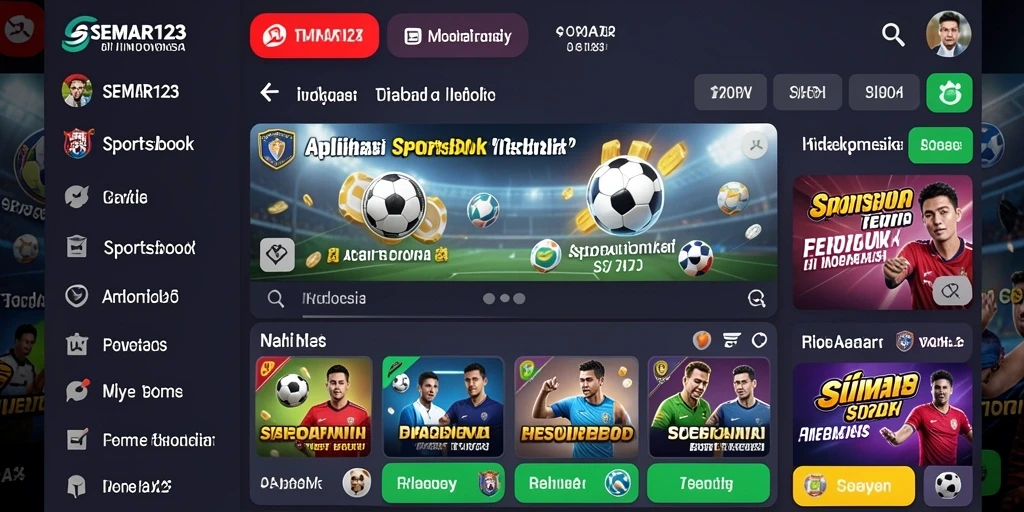 Screenshot gameplay <strong>SEMAR123</strong> menunjukkan berbagai taruhan olahraga yang ditawarkan.
