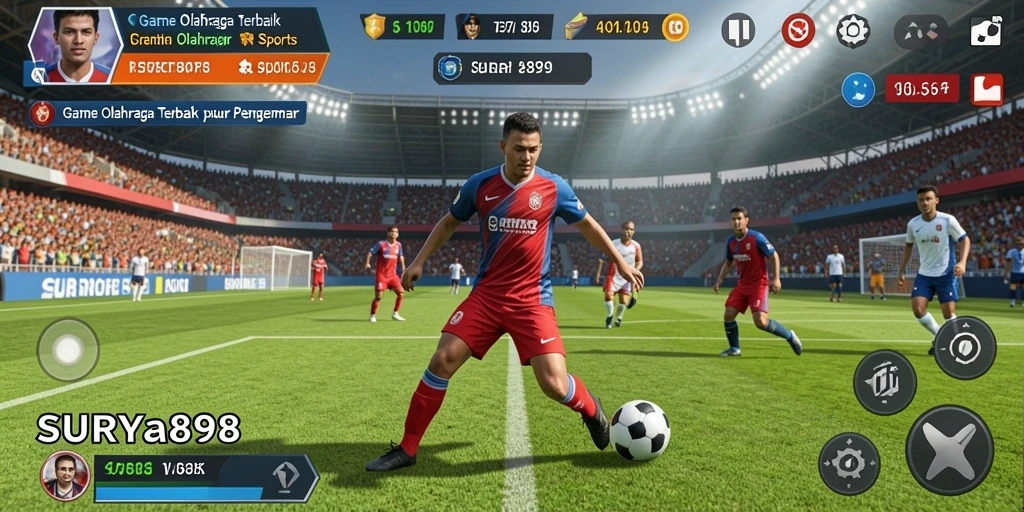 Screenshot dari gameplay SERU di SURYA898 saat bertanding.