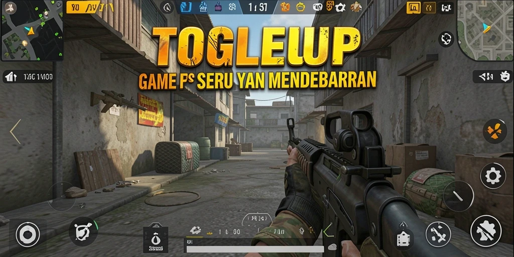 Screenshot memperlihatkan aksi intens dalam gameplay TOGELUP.