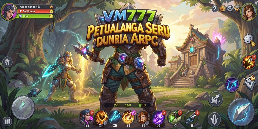Tampilan action-packed dari gameplay ARPG VM777 yang mendebarkan.